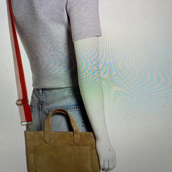 Madewell Zip top Suede Crossbody tote - Picture 4 of 10